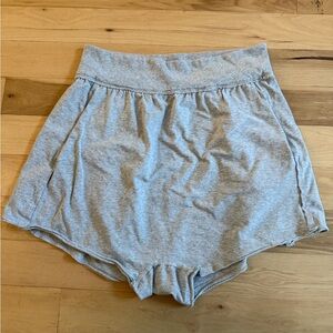 Free People Movement Light Heather Gray Hot Shot Harem Shorts Size L
